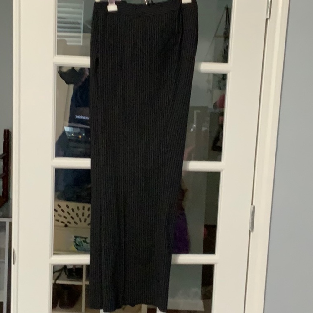 Women’s Black Pinstripe Dress Pants